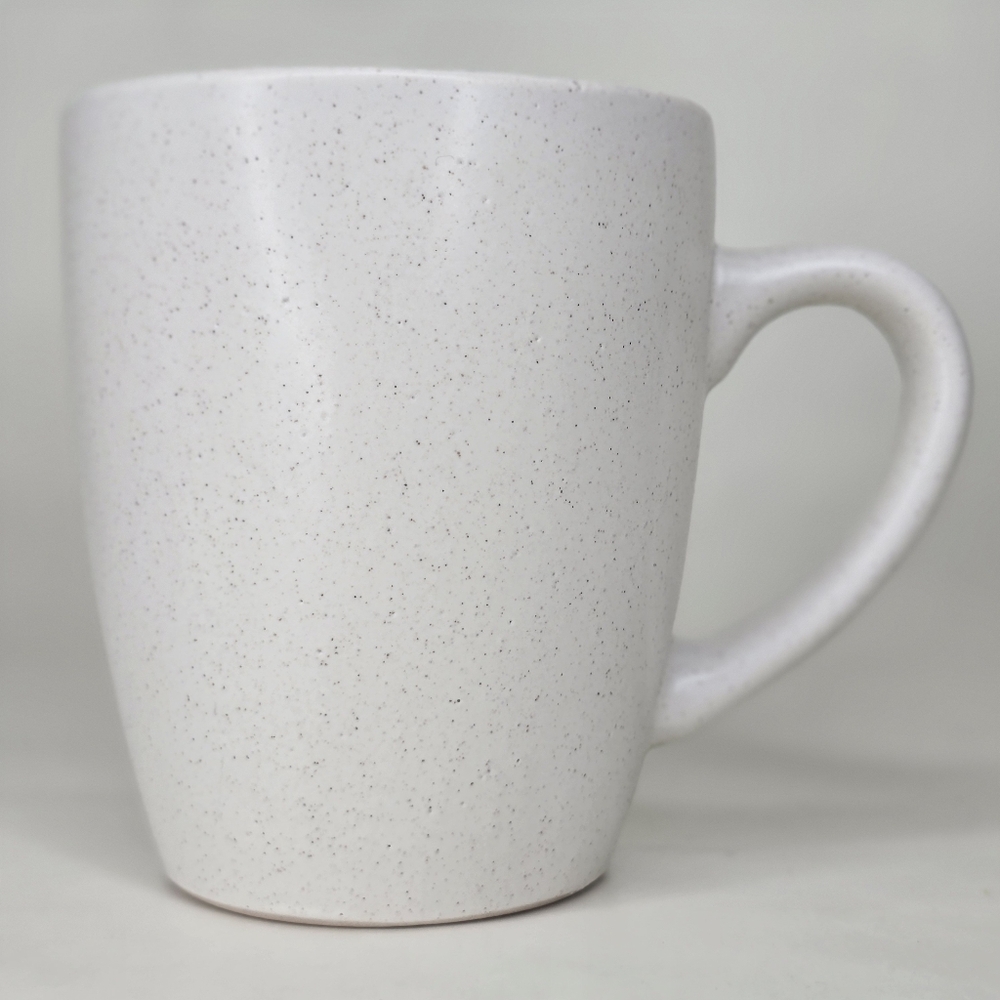 Stone + Lain White Speckled Stoneware Coffee Mug 12oz  Dishwasher Safe